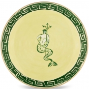 Ginori Il Viaggio Di Nettuno Charger - Green + Yellow Charger - 13"